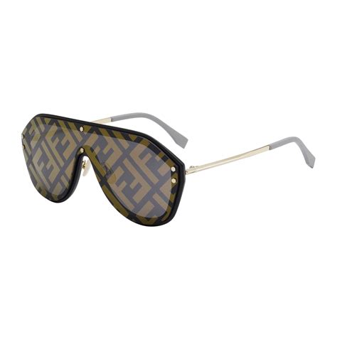 fendi sunglasses men gold|Fendi men's collection.